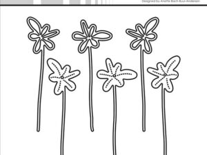 SBD536 Simple and Basic die, Funky Flowers - Sjove Blomster #2
