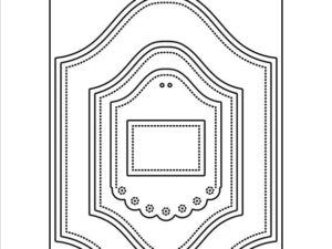 SBD540 Simple and Basic die, Ornamental Frame - Ramme A6 / A7