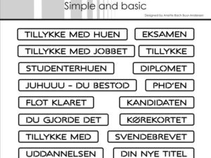 SBD541 Simple and Basic die, All-in-one Plate - Eksamen