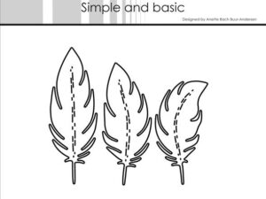 SBD543 Simple and Basic die, Feathers - Fjer