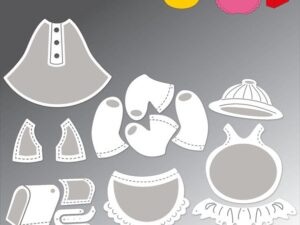 BLD1757 By Lene Die Cut/Emb, Accessories #2 til BLD1755, Grisene