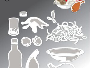 BLD1762 By Lene Die Cut/Emb, Spaghetti - Pasta