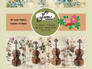 BLP264 By Lene Papirblok A5, Colours of Music