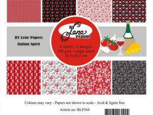 BLP364 By Lene Papirblok 30 x 30 cm, Italian Spirit