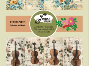 BLP664 By Lene Papirblok A6, Colours of Music