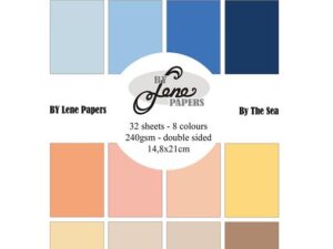 BLP970 By Lene Papirblok A5, Solid Colours - By The Sea