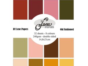 BLP971 By Lene Papirblok A5, Solid Colours - Old Fashioned