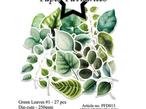 PFD013 Paper Favourites Die-Cuts, Green Leaves #1