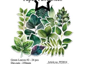 PFD014 Paper Favourites Die-Cuts, Green Leaves #2