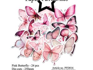 PFD016 Paper Favourites Die-Cuts, Pink Butterfly