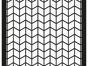 SBM007 Simple and Basic Design Stencil, Chevron