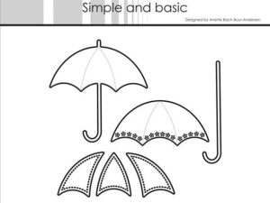 SBD551 Simple and Basic die, Umbrella - Paraply