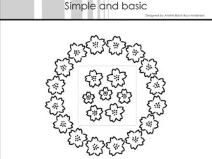SBD552 Simple and Basic die, Flower Wreath - Blomsterkrans