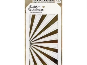 THS126 Tim Holtz Stampers Anonymous Stencil, Layering Stencil Shifter Rays