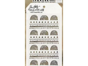 THS154 Tim Holtz Stampers Anonymous Stencil Layering, Nature