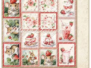 1437 Maja Design, Strawberry Thief - Cut-Out-Cards