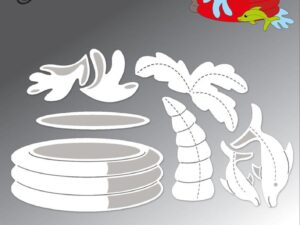 BLD1767 By Lene Die Cut/Emb, Paddling Pool - Soppebassin