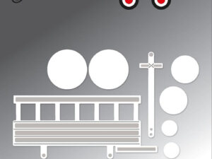 BLD1768 By Lene Die Cut/Emb, Pull Cart - Trækvogn