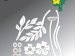 BLD1773 By Lene Die Cut/Emb, Buttercup - Ranunkel