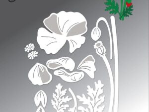 BLD1774 By Lene Die Cut/Emb, Poppies - Valmuer