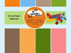 BLP265 By Lene Papirblok A5, Happy Dots