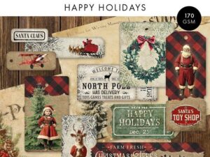 SL-ES-DPP323 StudioLight Paper Pad Mini - Happy Holidays