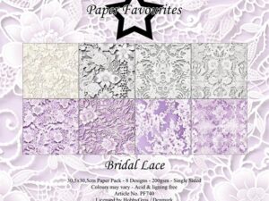 PF740 Paper Favourites, Papirsblok 30x30, Bridal Lace