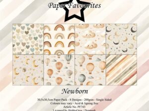 PF743 Paper Favourites, Papirsblok 30x30, Newborn