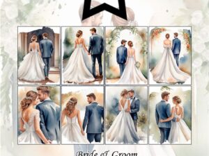 PFA582 Paper Favourites, Papirsblok A6, Bride & Groom