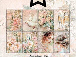 PFA584 Paper Favourites, Papirsblok A6, Wedding Art