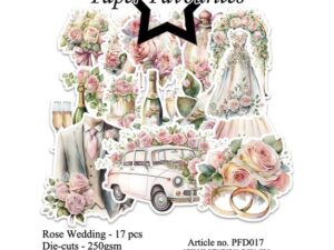 PFD017 Paper Favourites Die-Cuts, Rose Wedding