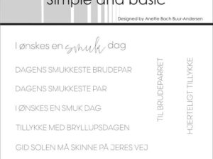 SBC204 Simple and Basic Clearstamp, I ønskes en smuk dag