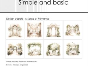 SBP750 Simple and Basic Design Papirblok 30 x 30 cm, A Sense of Romance