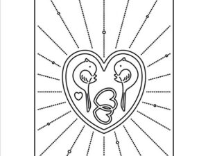 SBD559 Simple and Basic die, Baggrundsdie Heart Rays A6