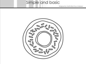 SBD562 Simple and Basic die, Doughnuts and sprinkles - Donuts & Krymmel