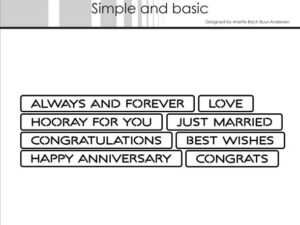 SBD565 Simple and Basic die, All-In-One Plate - Love