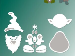 BLD1001 By Lene Die Cut/Emb, Gnomes - Nisse