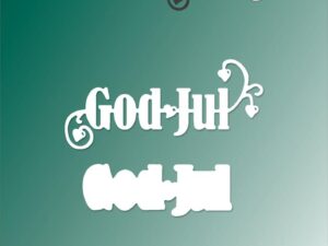 BLD1011 By Lene Die Cut, Tekstdie med skygge - God Jul