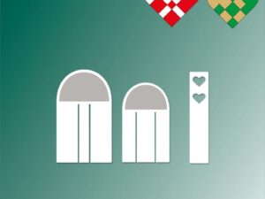 BLD1108 By Lene Die Cut/Emb, Woven Heart - Flettet Hjerte