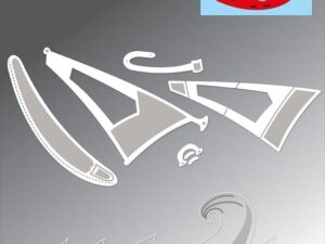 BLD1777 By Lene Die Cut/Emb, Surfer - Surfbræt