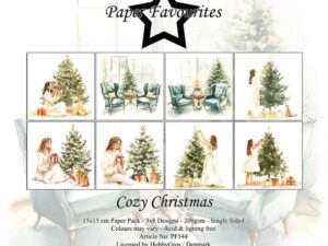 PF544 Paper Favourites, Papirsblok 15x15, Cozy Christmas