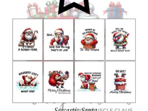 PFA586 Paper Favourites, Papirsblok A6, Sarcastic Santa