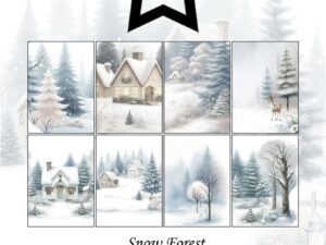PFA587 Paper Favourites, Papirsblok A6, Snow Forest