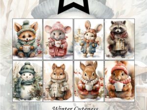 PFA588 Paper Favourites, Papirsblok A6, Winter Cuteness