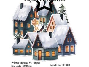 PFD021 Paper Favourites Die-Cuts, Winter Houses #1