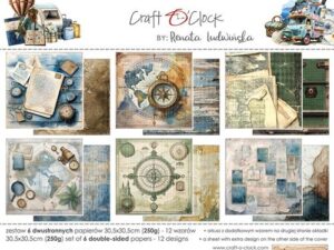 CC-C77-SAS-00 Craft O'Clock Paper Pack 30,5 x 30,5 cm, Summer Adventures