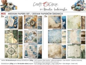 CC-C77-SAS-09 Craft O'Clock Paper Pack 20,3 x 20,3 cm, Summer Adventures