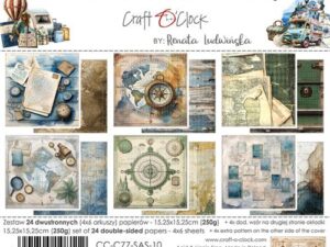 CC-C77-SAS-10 Craft O'Clock Paper Pack 15,25 x 15,25 cm, Summer Adventures