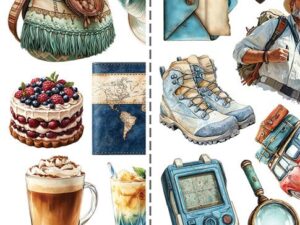 CC-C77-SAS-13 Craft O'Clock Paper Pack Extras Set, Summer Adventures - Mix