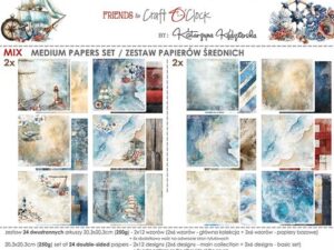 CC-F40-ET-09 Craft O'Clock Paper Pack 20,3 x 20,3 cm, Emerald Tales